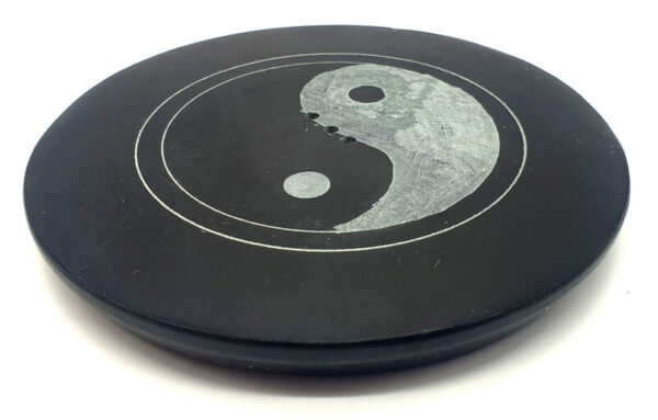 Porta incenso Pietra Ying-Yang 10cm